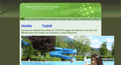 Desktop Screenshot of freibad-zschopau.de